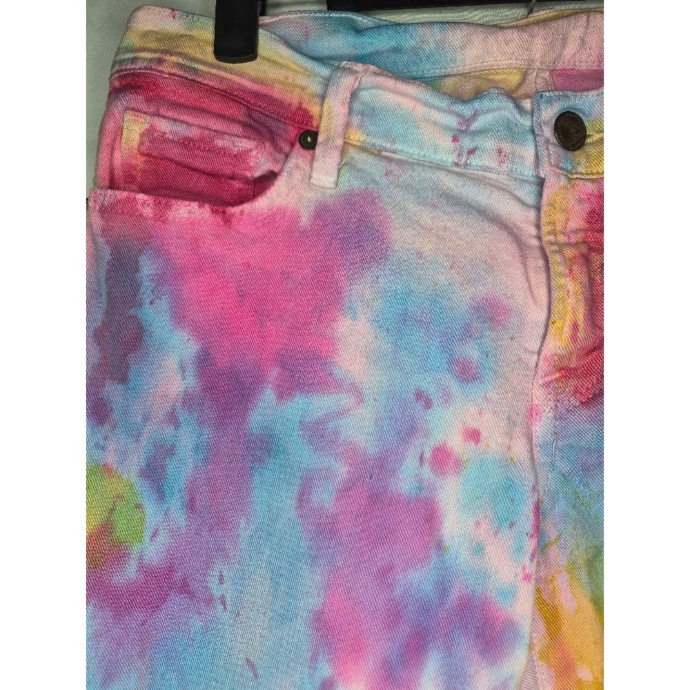 Citizens of Humanity Tie Dye Denim Pants Colorful Denim 31x31 - Picture 2 of 6